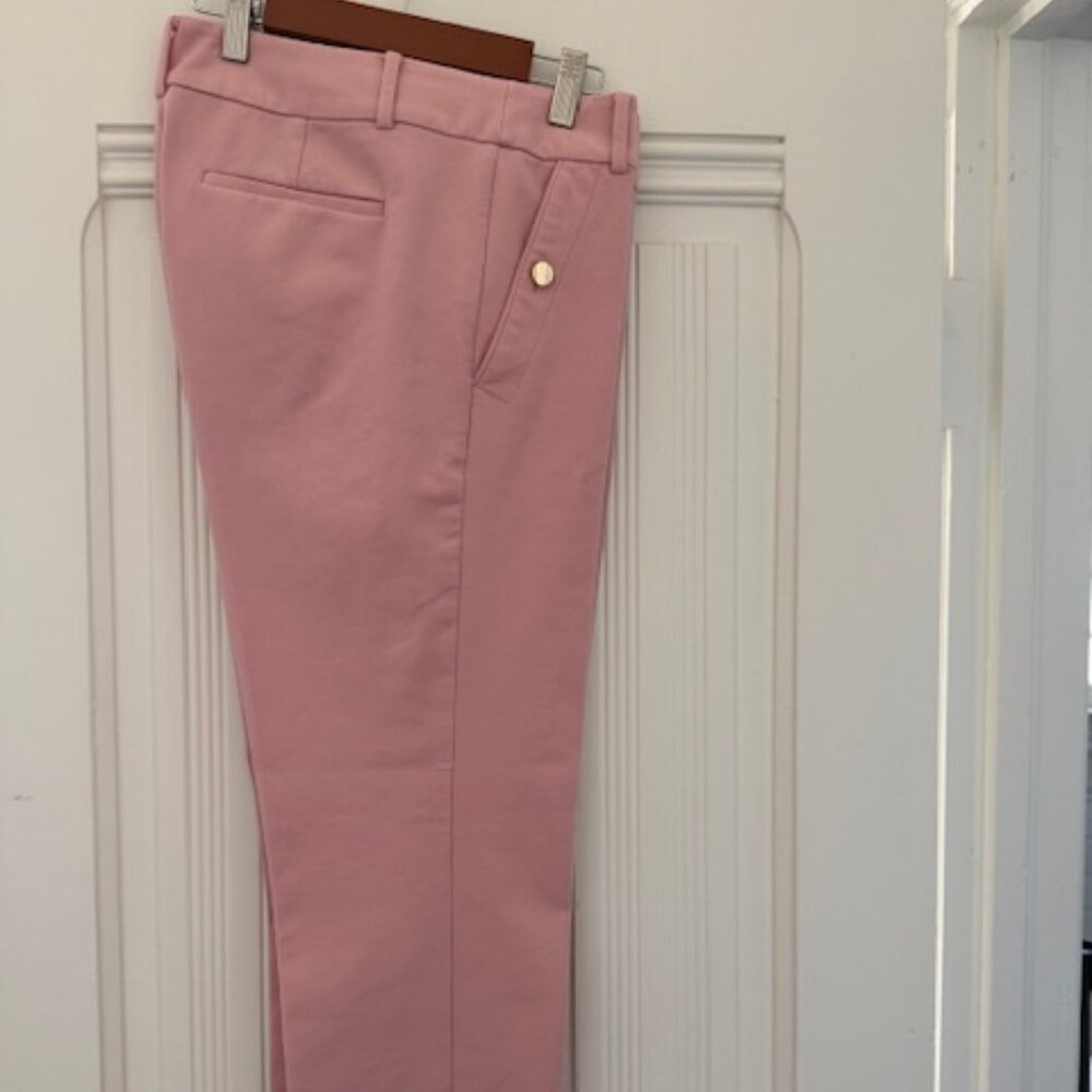 Loft "Marisa" light pink ankle dress slacks